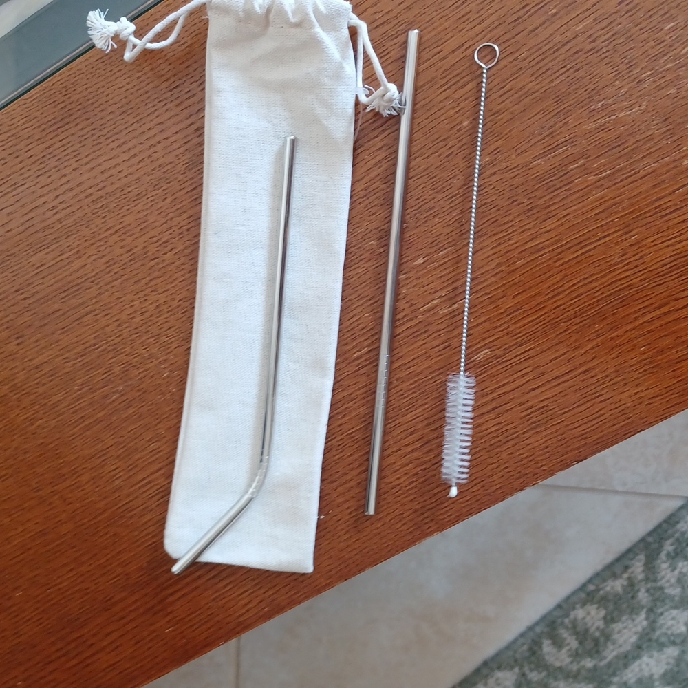 Metal straw set